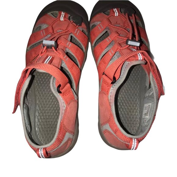 Keen Pink Leather Sandals Mens 6 Canvas Hiking Camping Outdoor Water Shoes main image 4